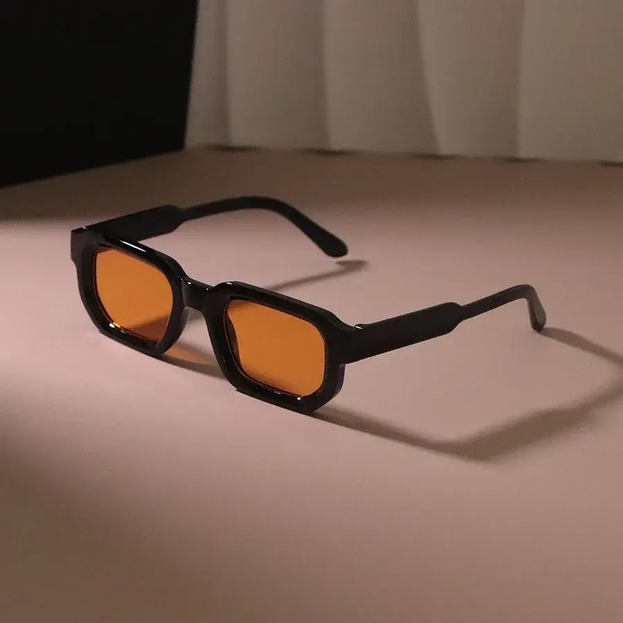 New Rectangle Sunglasses Women Men Luxurious Brand Designer Casual Sun Glasses Female Male Plastic Personality Outdoor Eyewear
