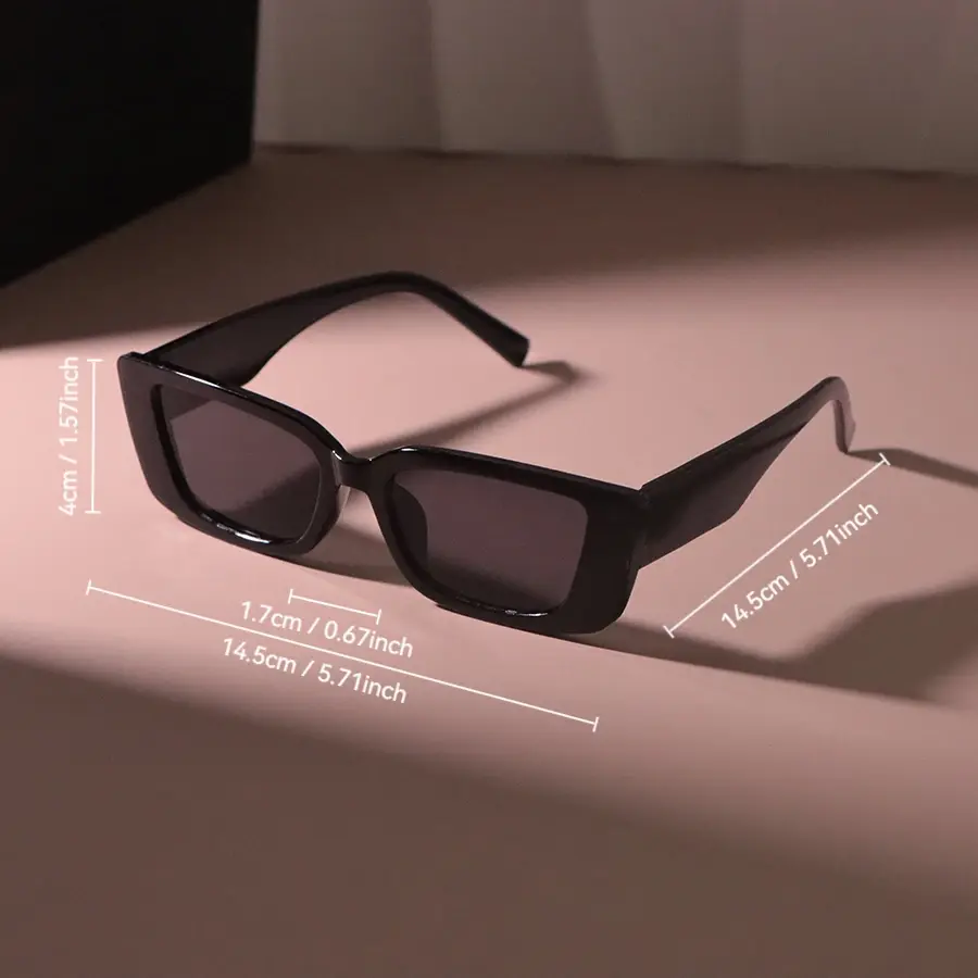 Square Vintage Sunglasses Women Men Rectangle Retro Sun Glasses Female Male Mirror Travel Punk Outdoor Shades Oculos De Sol