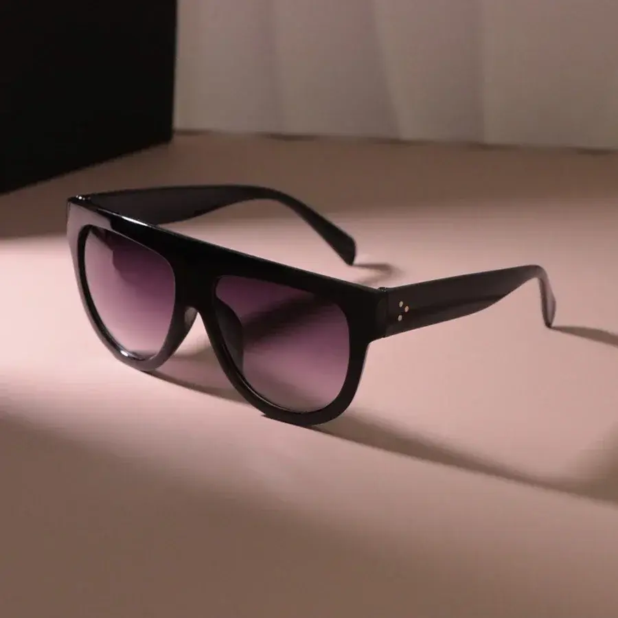 Casual Big Frame Round Sunglasses Women Men Sun Glasses Female Mirror Colors Designer Brand Fashion Luxurious Gradient Eyewear