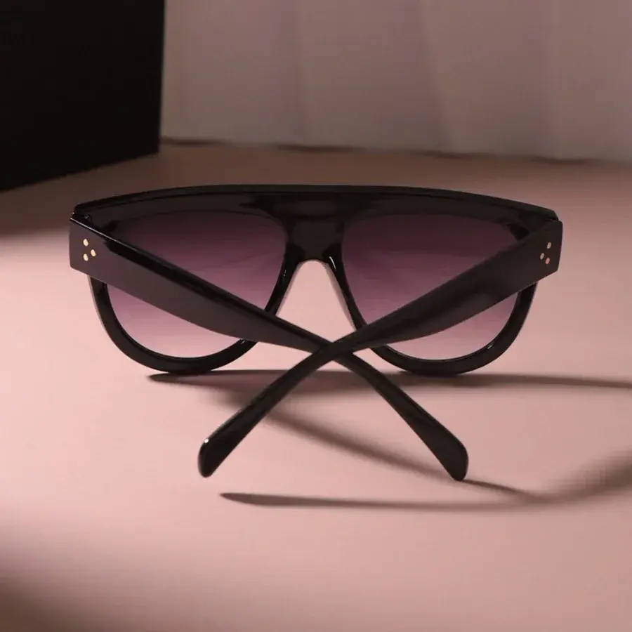 Casual Big Frame Round Sunglasses Women Men Sun Glasses Female Mirror Colors Designer Brand Fashion Luxurious Gradient Eyewear