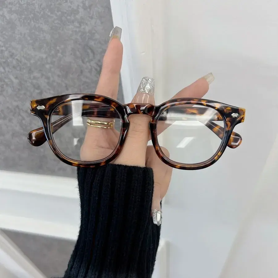 Casual Clear Lens Eyeglasses Frame Male Brand Classic Glasses Men Women Oval Vintage Transparent Lens
