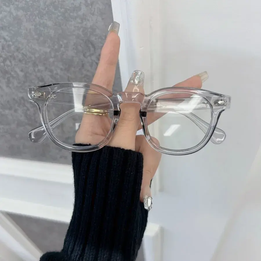 Casual Clear Lens Eyeglasses Frame Male Brand Classic Glasses Men Women Oval Vintage Transparent Lens
