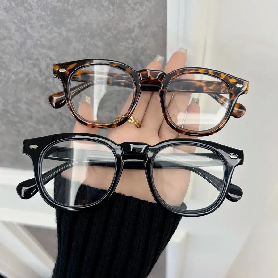 Casual Clear Lens Eyeglasses Frame Male Brand Classic Glasses Men Women Oval Vintage Transparent Lens