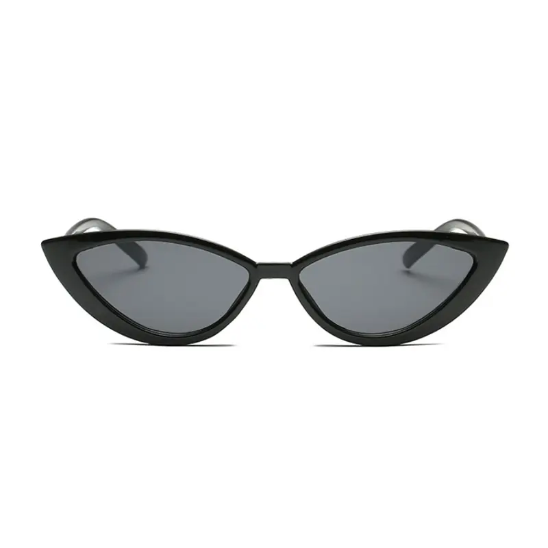 New Vintage Black Cat Eye Sunglasses Woman Fashion Brand Designer Mirror Small Frame Cateye Sun Glasses For Female Shades UV400