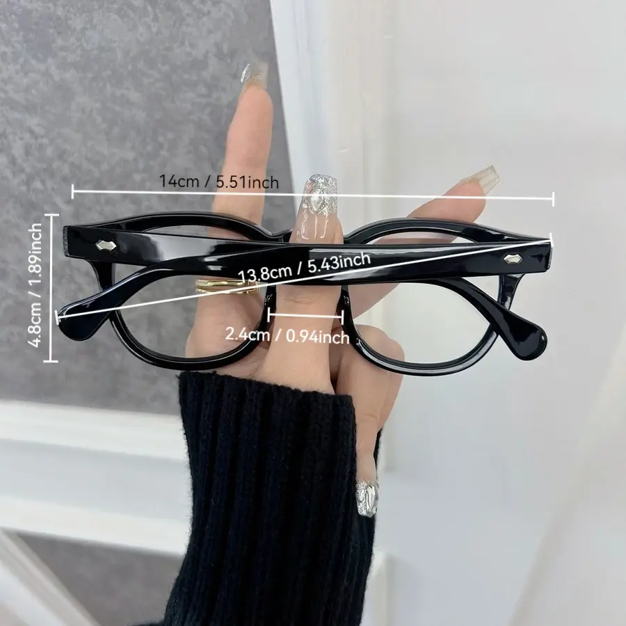 Casual Clear Lens Eyeglasses Frame Male Brand Classic Glasses Men Women Oval Vintage Transparent Lens
