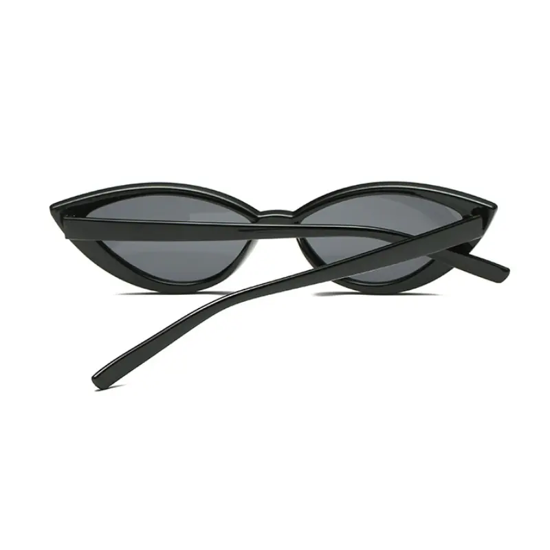 New Vintage Black Cat Eye Sunglasses Woman Fashion Brand Designer Mirror Small Frame Cateye Sun Glasses For Female Shades UV400