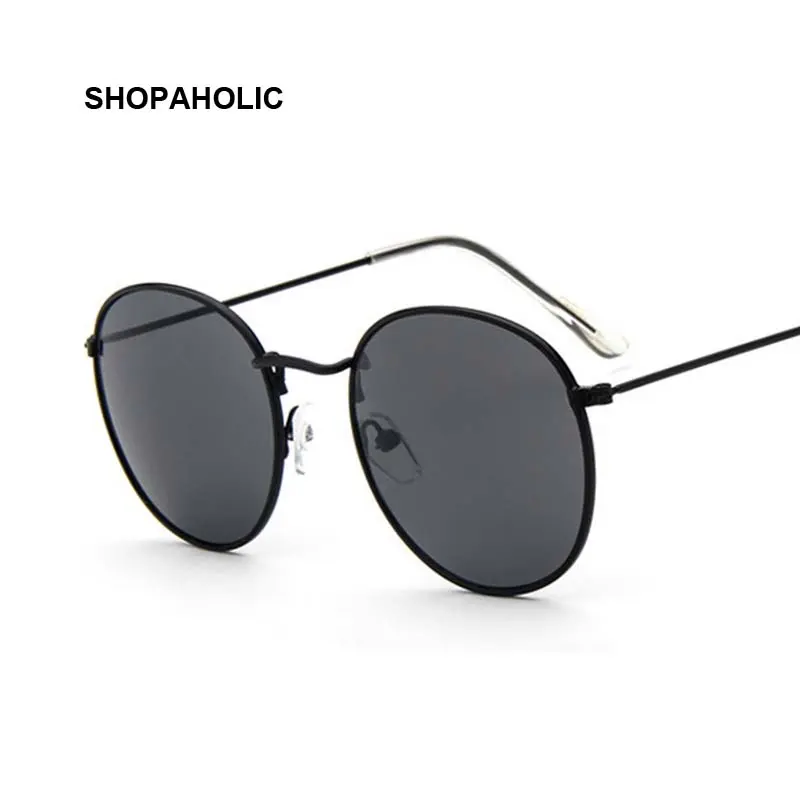 2019 Round Retro Sunglasses Woman Brand Designer Female Mirror Sunglasses Ray Pink Luxury Sun Glasses For Woman UV400