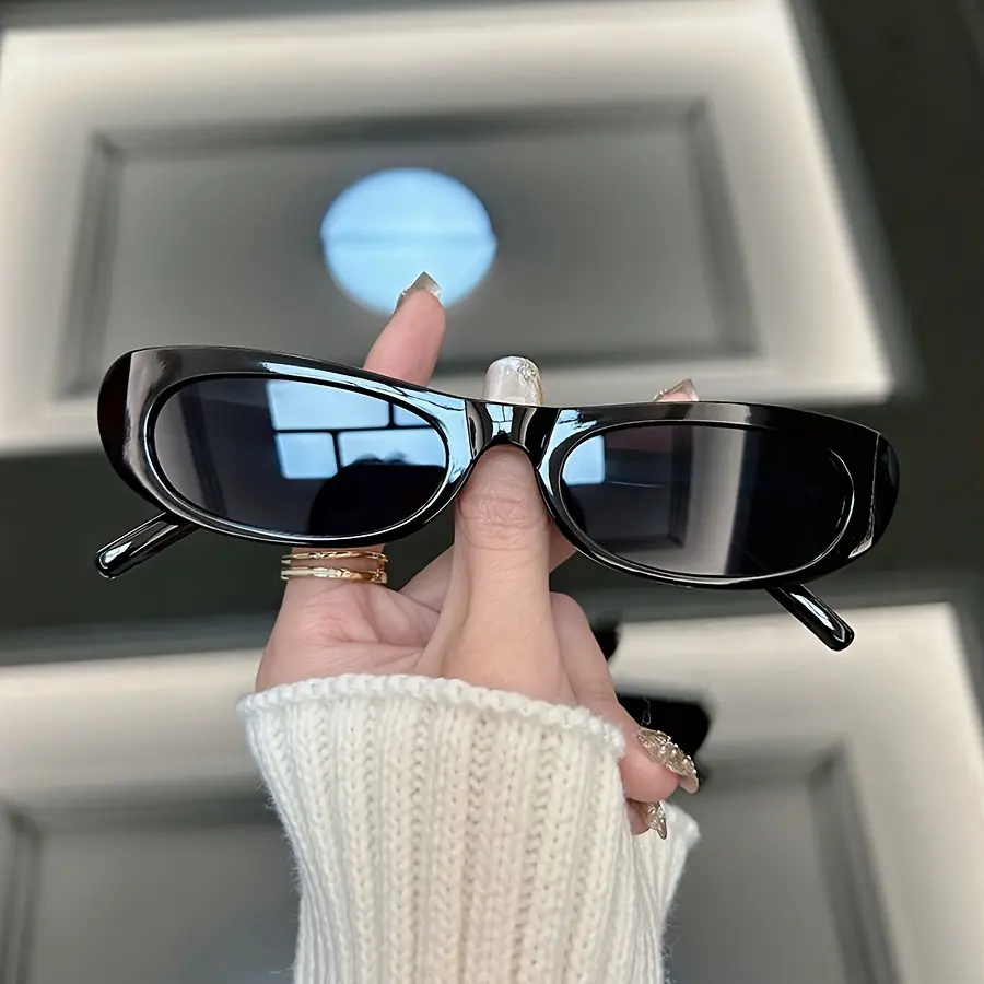 Brand Small Square Sunglasses Women Fashion Designer Sun Glasses Male Female Vintage Black Ladies Traveling Style