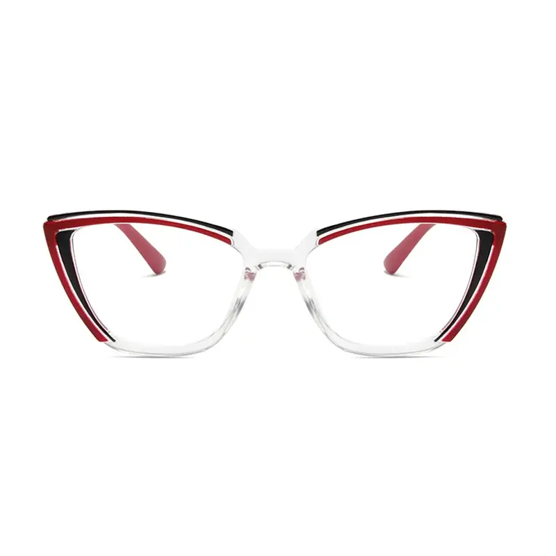 Luxurious Cat Eye Glasses Women Men Transparent Eyewear Brand Designer Lovely Clear Eyeglasses Fashion Optical Frame Oculos