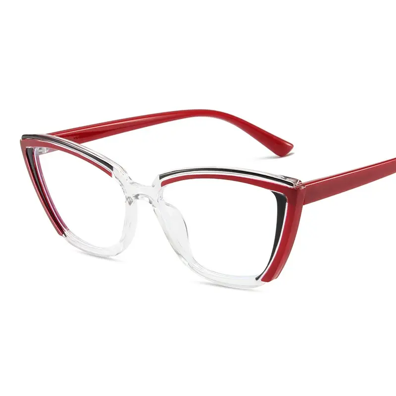 Luxurious Cat Eye Glasses Women Men Transparent Eyewear Brand Designer Lovely Clear Eyeglasses Fashion Optical Frame Oculos