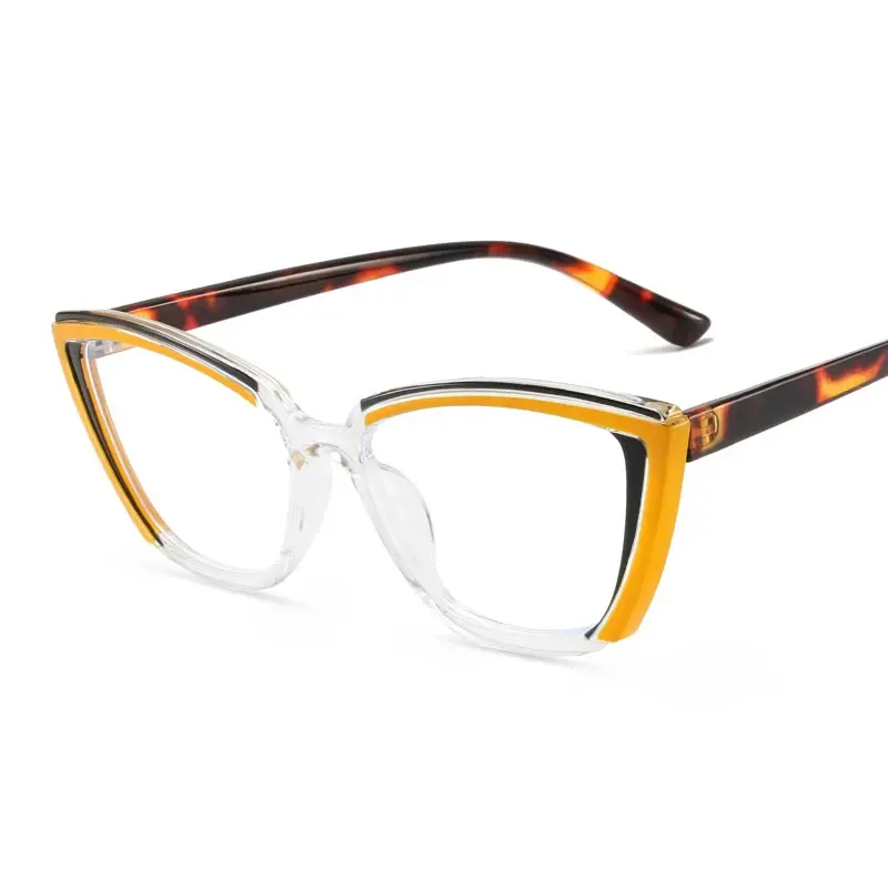 Luxurious Cat Eye Glasses Women Men Transparent Eyewear Brand Designer Lovely Clear Eyeglasses Fashion Optical Frame Oculos