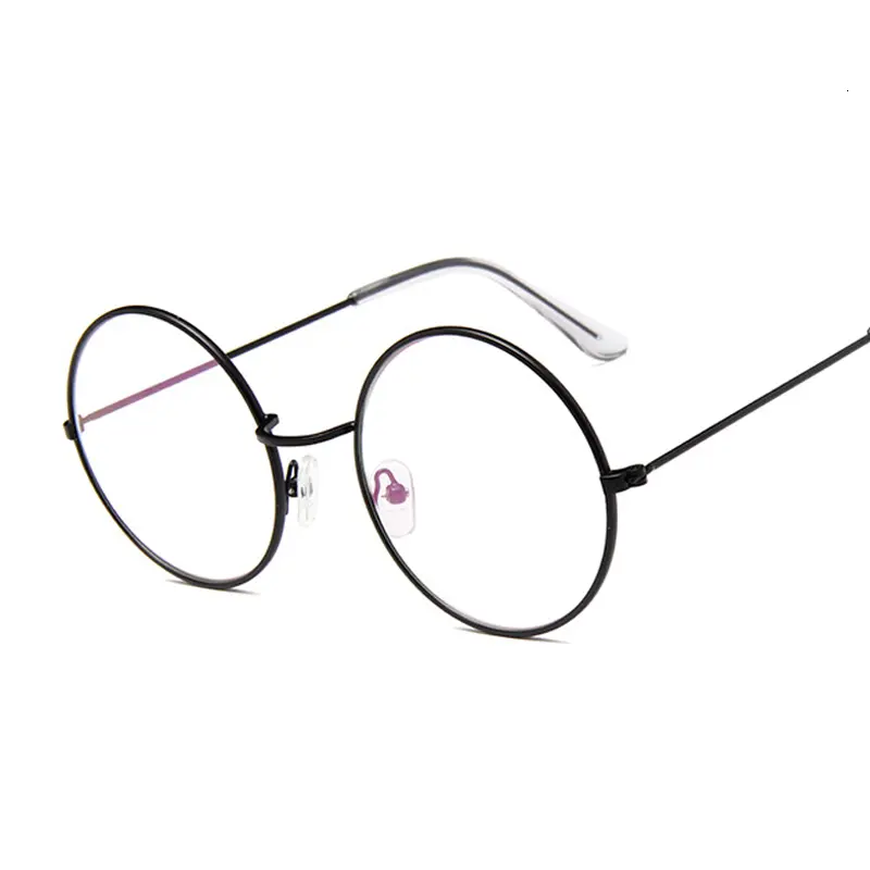 Vintage Retro Metal Frame Clear Lens Optical Glasses Fashion Harry Eyewear Eyeglasses Black Small Round Circle Eye Glasses