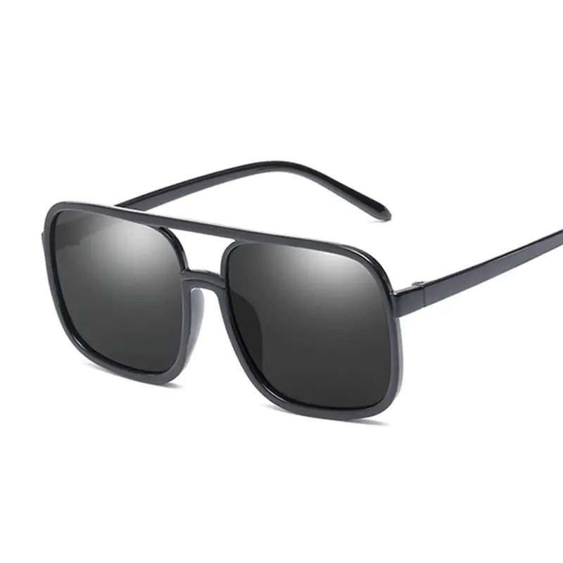 Black Square Oversized Sunglasses Woman Big Frame Pink Sun Glasses Female Mirror Oculos Unisex Gradient Hip Hop Shades