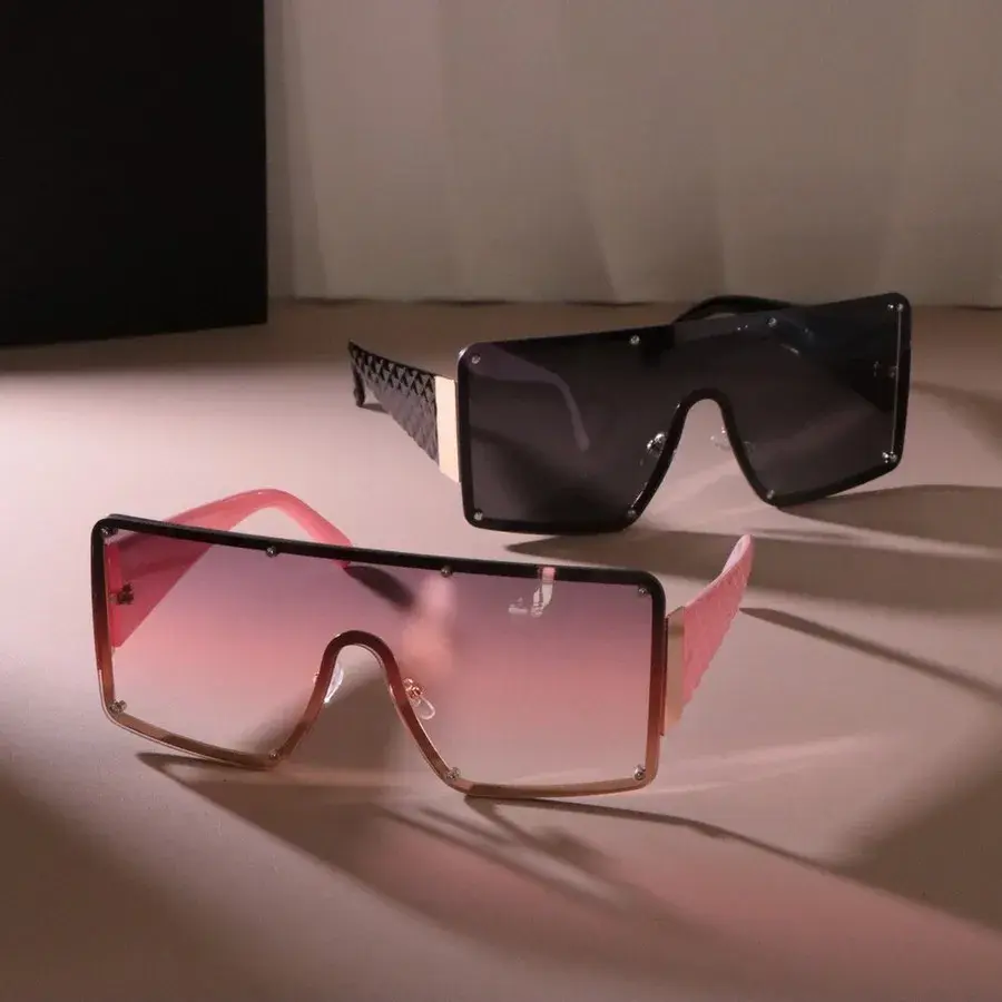 Fashion Big Frame Sunglasses Women Men Casual Square Designer Sun Glasses Male Female Brand Luxury Travel Oculos De Sol