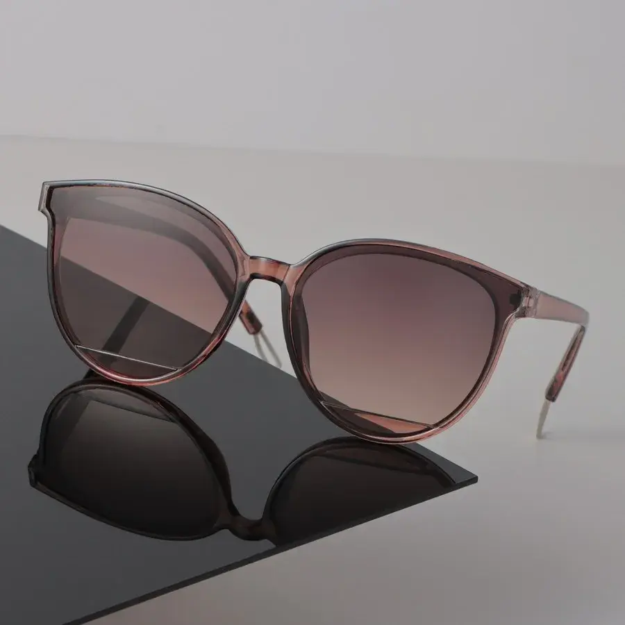 Big Cat Eye Sunglasses Women Men Vintage Fashion Female Male Mirror Clear Designer Eyewear Sexy Brand Black Sun Glasses
