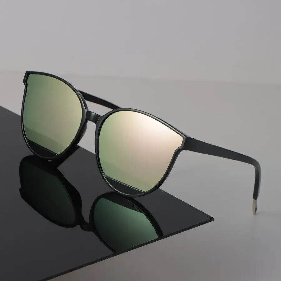 Big Cat Eye Sunglasses Women Men Vintage Fashion Female Male Mirror Clear Designer Eyewear Sexy Brand Black Sun Glasses