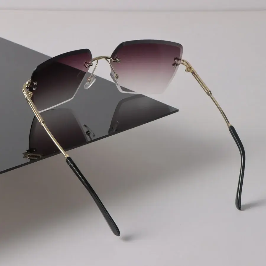 Sexy Square Sunglasses Women Men Black Sun Glasses Classic Designer Eyewear Fashion Gradient Mirror Lens Brand