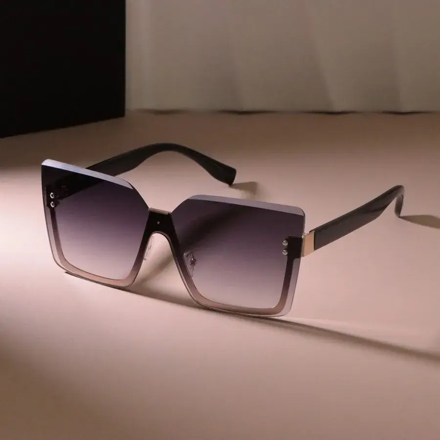 Big Frame Lovely Square Sunglasses Women Men Brand Designer Casual Sun Glasses Female Male Colors Mirror Oculos De Sol