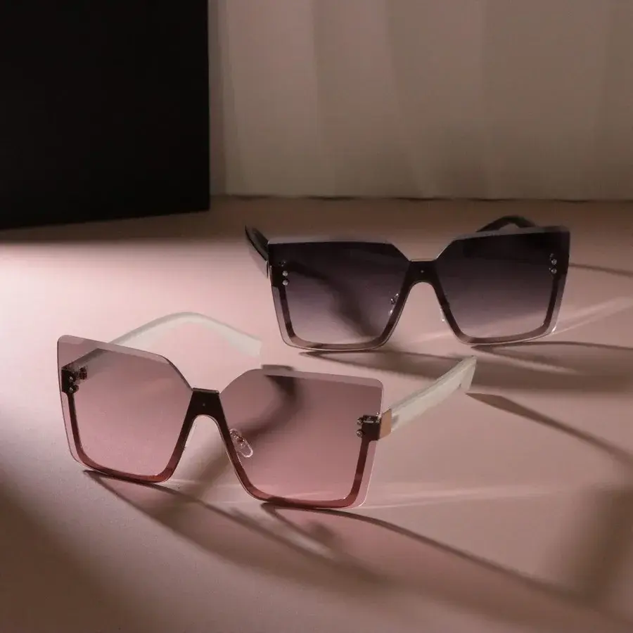 Big Frame Lovely Square Sunglasses Women Men Brand Designer Casual Sun Glasses Female Male Colors Mirror Oculos De Sol