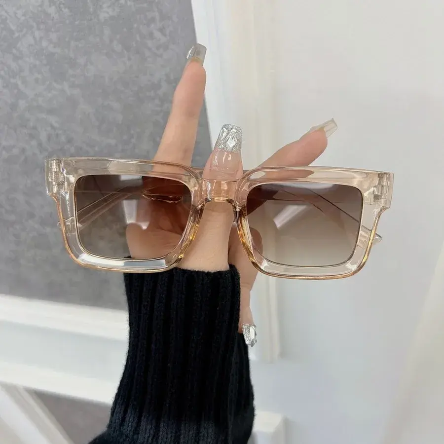Brand Rectangle Sunglasses Women Men Classic Sun Glasses Female Male Designer Mirror Outdoors Travel Shades Oculos De Sol