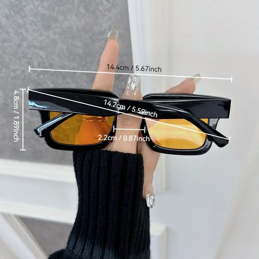 Brand Rectangle Sunglasses Women Men Classic Sun Glasses Female Male Designer Mirror Outdoors Travel Shades Oculos De Sol