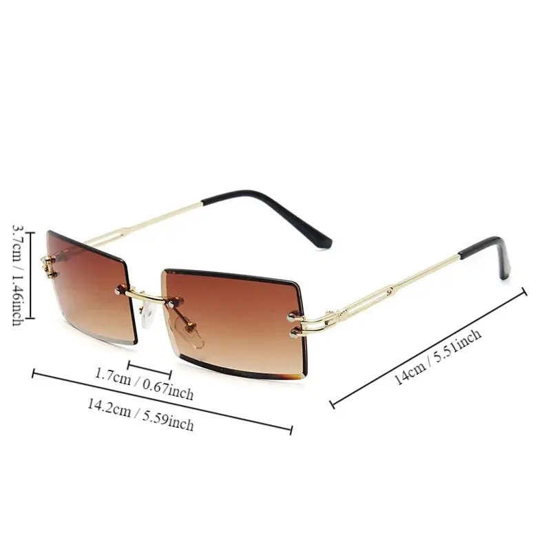 Vintage Square Sunglasses Women Men Fashion Retro Sun Glasses Female Male Designer Shades Mirror Outdoor Punk Oculos De Sol