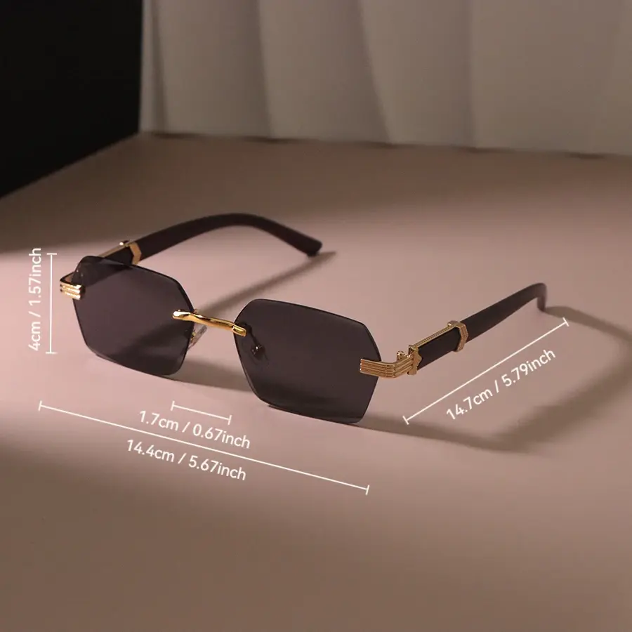 Retro Square Sunglasses Women Men Fashion Vintage Sun Glasses Female Male Rectangle Designer Shades Mirror Travel Oculos De Sol