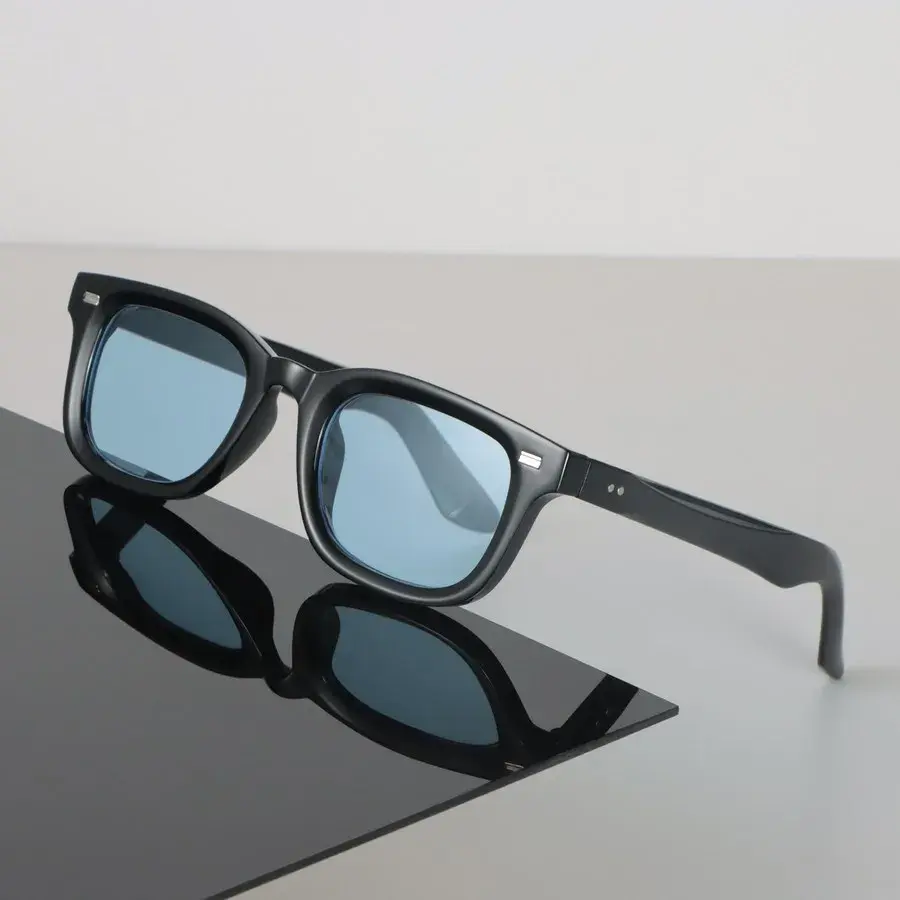 Fashion Sunglasses Women Men Square Mirror Lens Brand Designer Black Sun Glasses Trendy Eyewear Unisex Sexy Classic