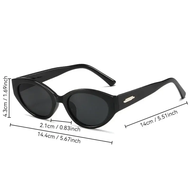 Small Oval Luxurious Sunglasses Women Men Brand Designer Fashion Sun Glasses Female Male Lovely Punk Mirror Oculos De Sol