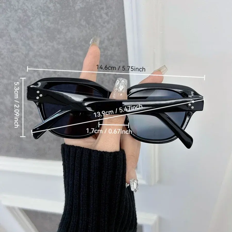 Casual Square Elegant Classic Sunglasses Men Women Fashion Vintage Sun Glasses Male Plain Brand Shades