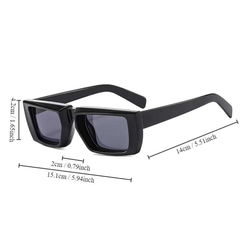 Square Vintage Sunglasses Women Men Fashion Retro Sun Glasses Female Male Mirror Fashion Travel Punk Outdoor Oculos De Sol