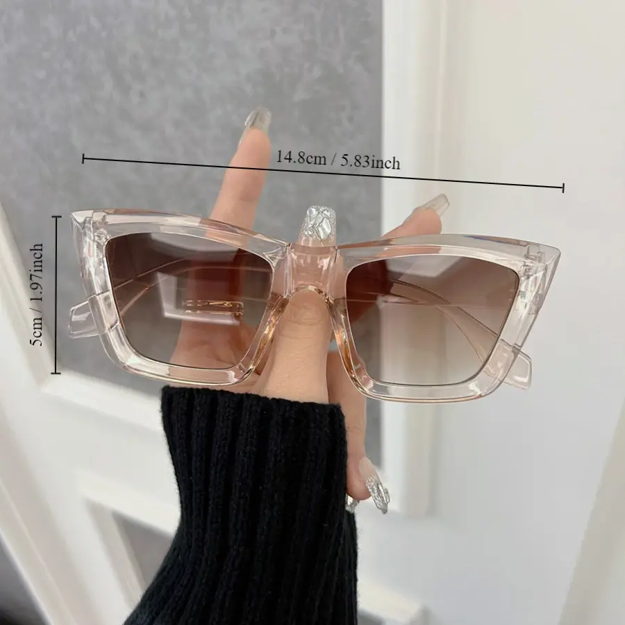 Square Sunglasses Women Men Vintage Designer Fashion Sun Glasses Female Male Brand Mirror Driving Frame Punk Oculos De Sol