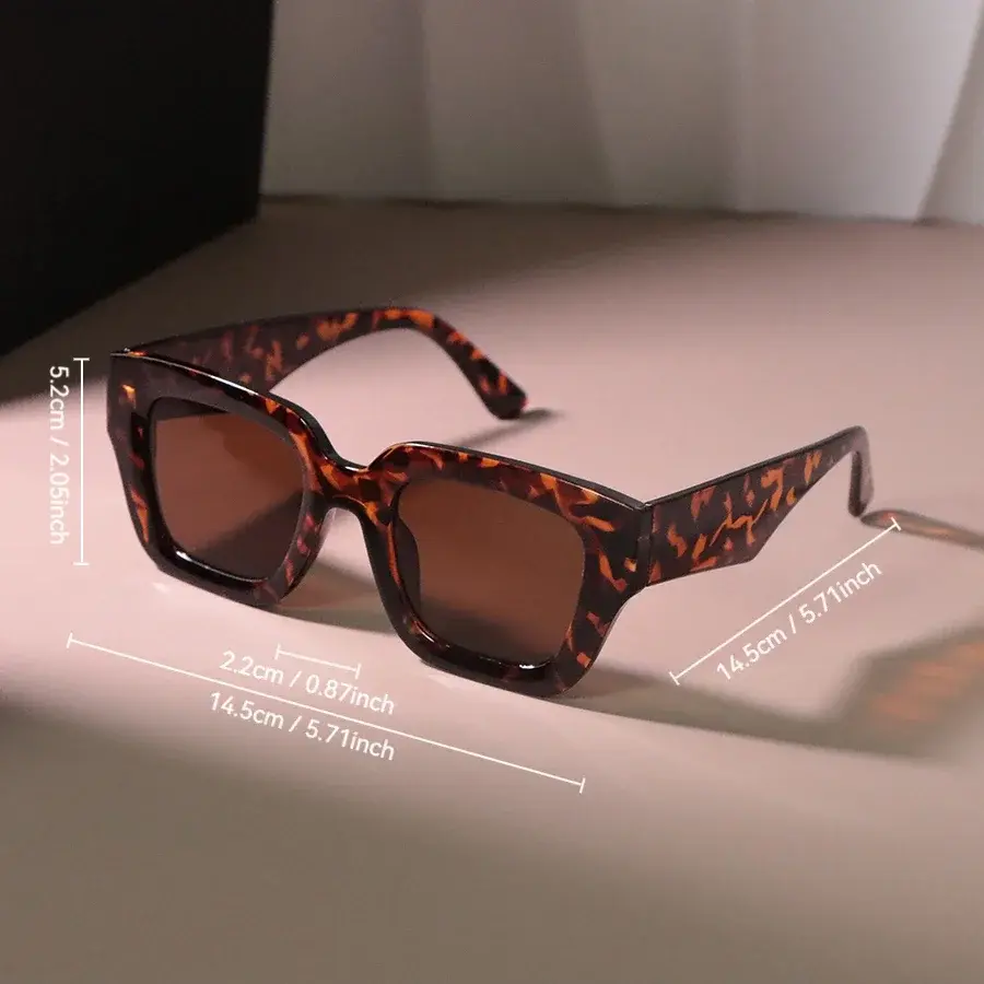 Square Vintage Sunglasses Women Men Fashion Retro Sun Glasses Female Male Brand Mirror Driving Outdoors Shades Oculos De Sol