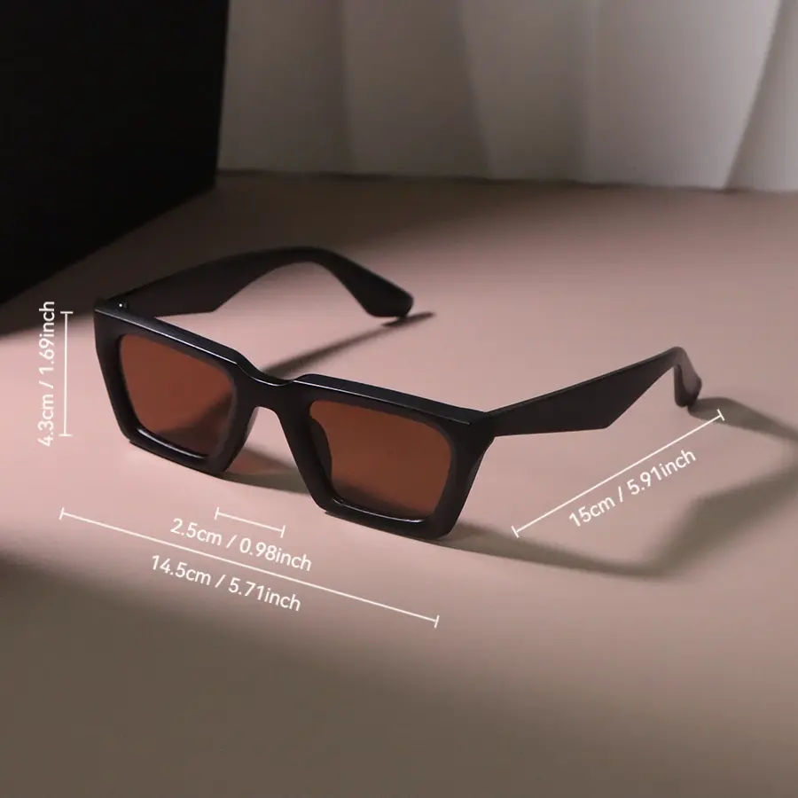 Square Vintage Sunglasses Women Men Fashion Retro Sun Glasses Female Male Brand Mirror Driving Outdoors Shades Oculos De Sol