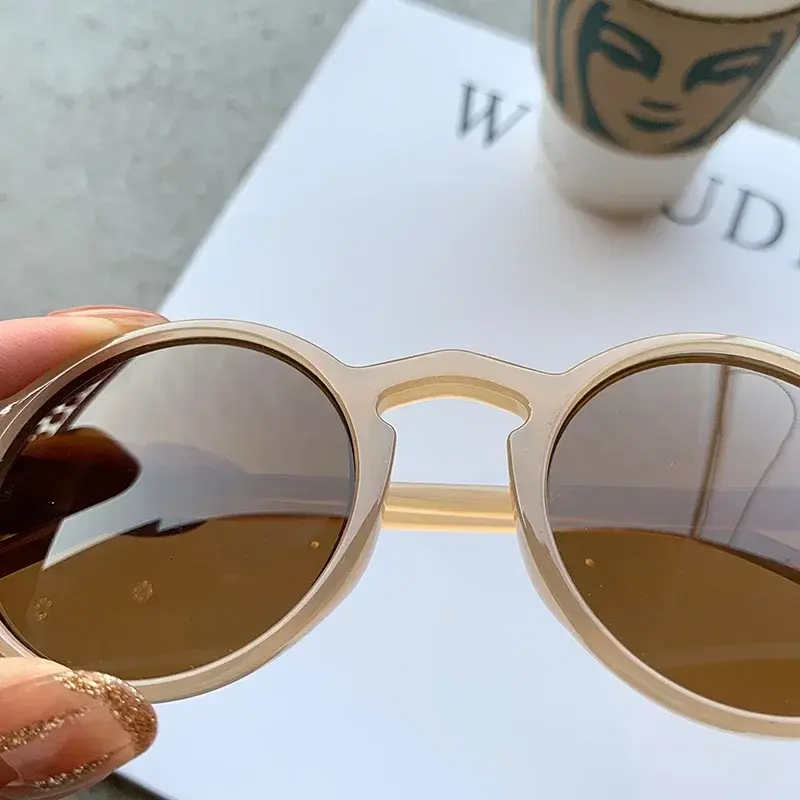 Brand Oval Square Sunglasses Women Fashion Designer Sun Glasses Male Female Vintage Green Ladies Traveling Style