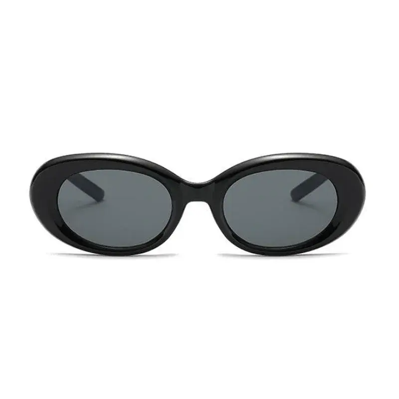 Outdoor Small Frame Oval Sunglasses Women Men Luxurious Lovely Sun Glasses Mirror Black Colors Designer Brand Fashion