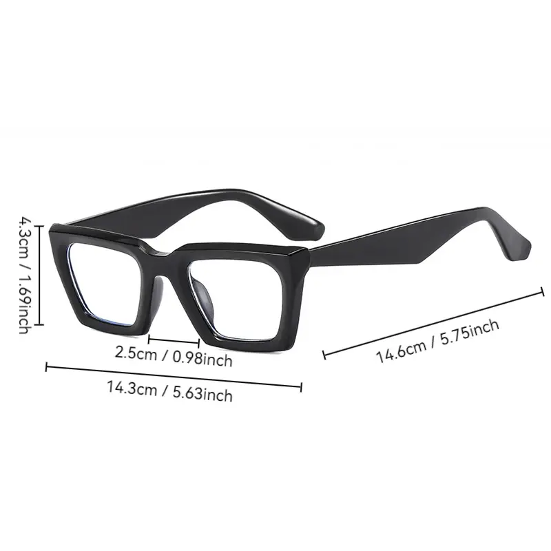 Luxurious Square Glasses Women Men Transparent Eyewear Brand Designer Lovely Clear Eyeglasses Fashion Optical Frame Oculos