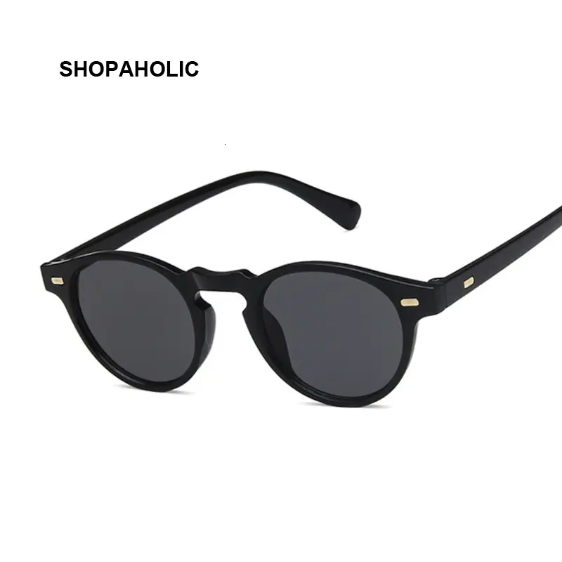 Fashion Round Cat Eye Sunglasses Retro Man Brand Design Woman Shades Sun Glasses Male Female UV400 Oculos De Sol