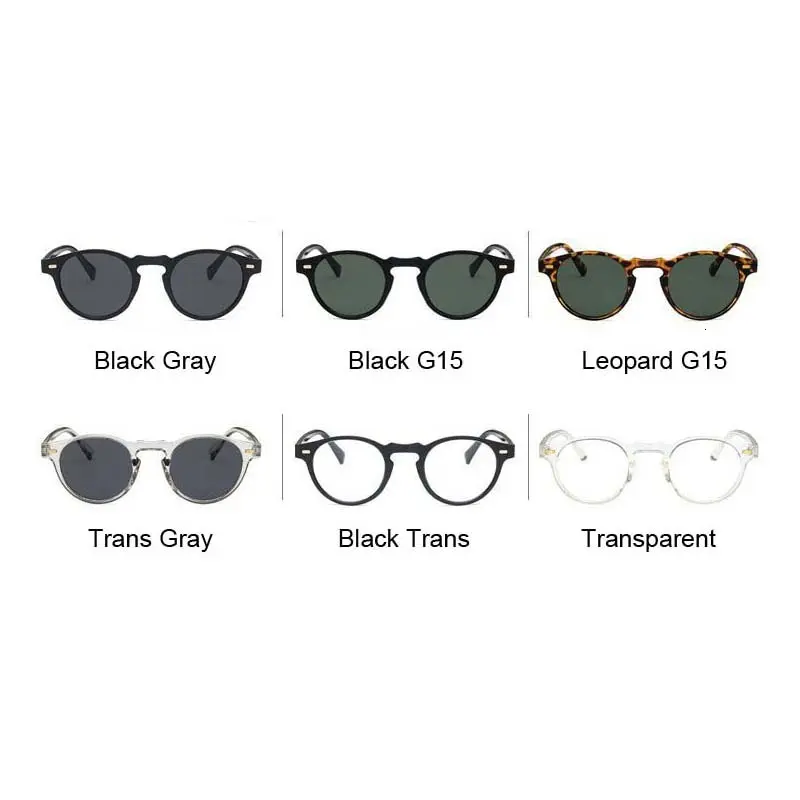 Fashion Round Cat Eye Sunglasses Retro Man Brand Design Woman Shades Sun Glasses Male Female UV400 Oculos De Sol