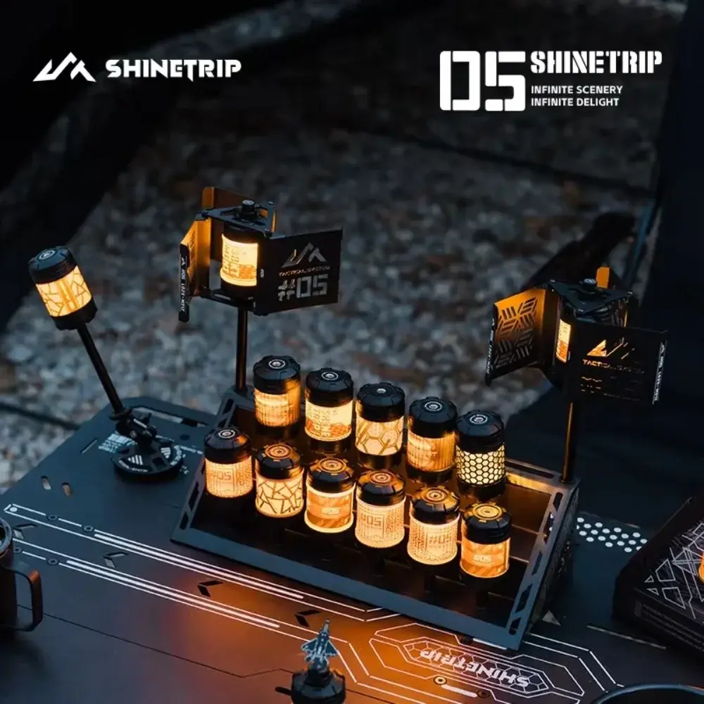 Portable Multi-functional Outdoor Camping Light USB Rechargeable 19 Light Mini Ambient Light 1000mAh Rotatable LED Flashlights