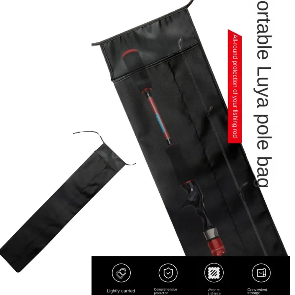 3/5PCS Fishing Rod Bag Wear Resistant Soft Thicken Storage Case Protective Bags Rod Sleeve 80/100/140cm Lure Fishing Tackle