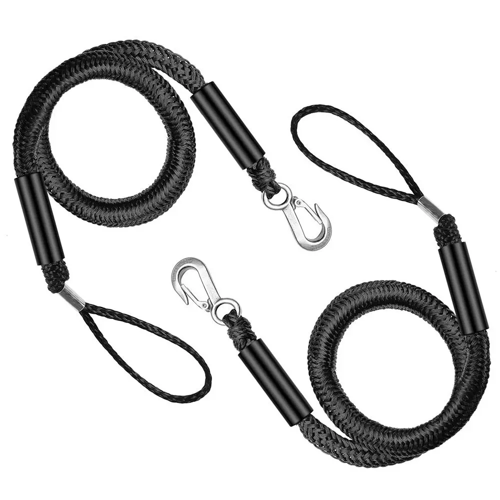 High Quality 4FT Kayak Boat Bungee Elastic 3 Colors Watercraft Sea Doos Jet Ski Pontoon Canoe Docking Rope Outdoor Accessories