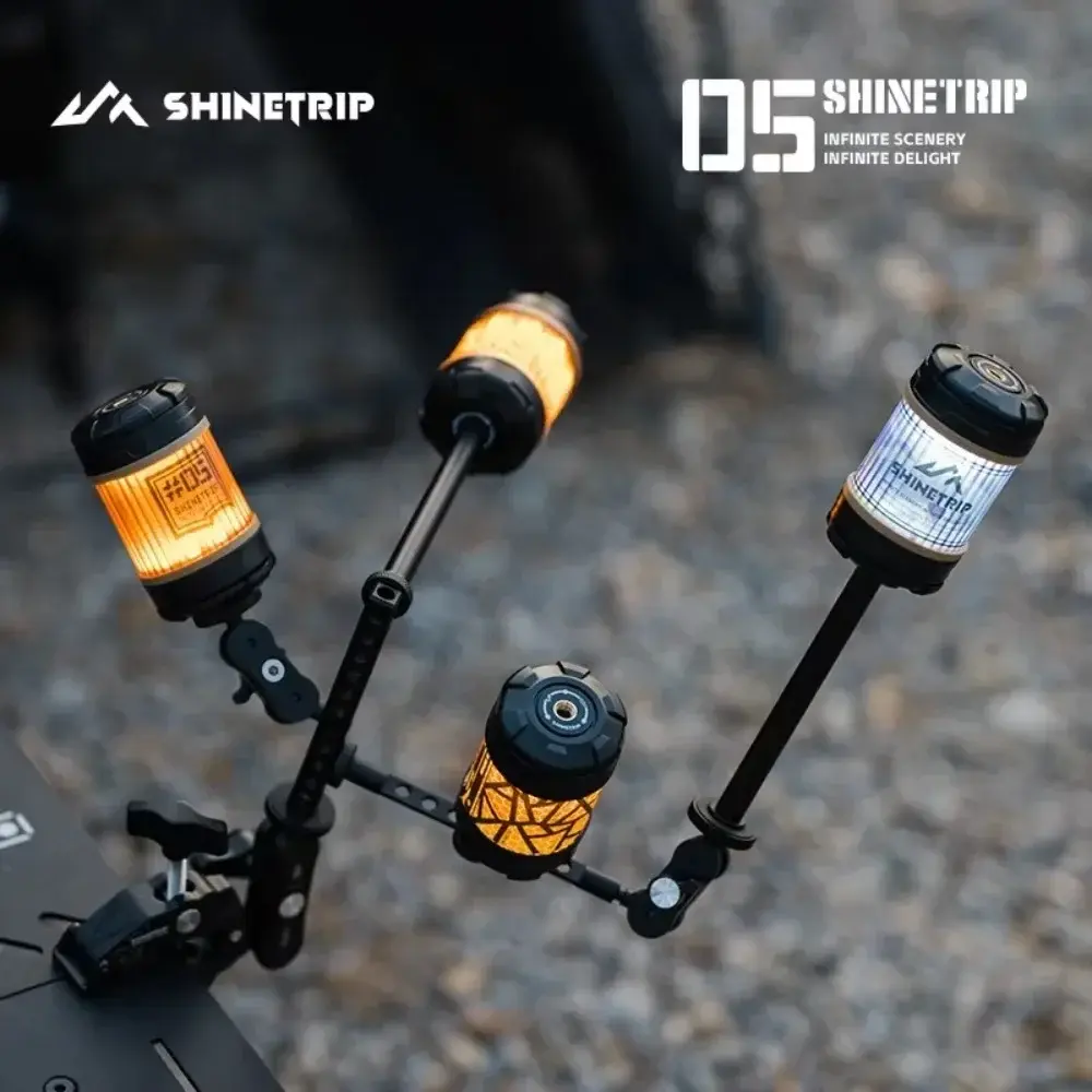 Portable Multi-functional Outdoor Camping Light USB Rechargeable 19 Light Mini Ambient Light 1000mAh Rotatable LED Flashlights
