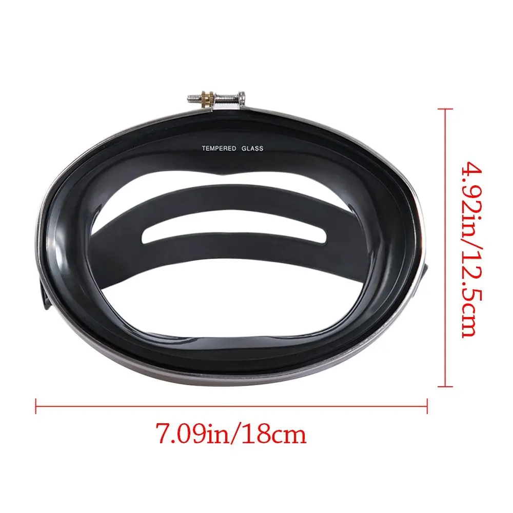 Diving Masks Oval Diving Mask Spearfishing Mask Classic Panoramic Wide View Scuba Goggles Tempered Glass Lens for Adults