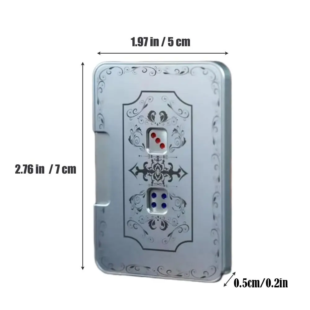 Mechanical Dice Stress Relief Press Dice Game Mechanical Dice Fidget Toy Portable Auto Dice Playing Cards Game Dice Spinner