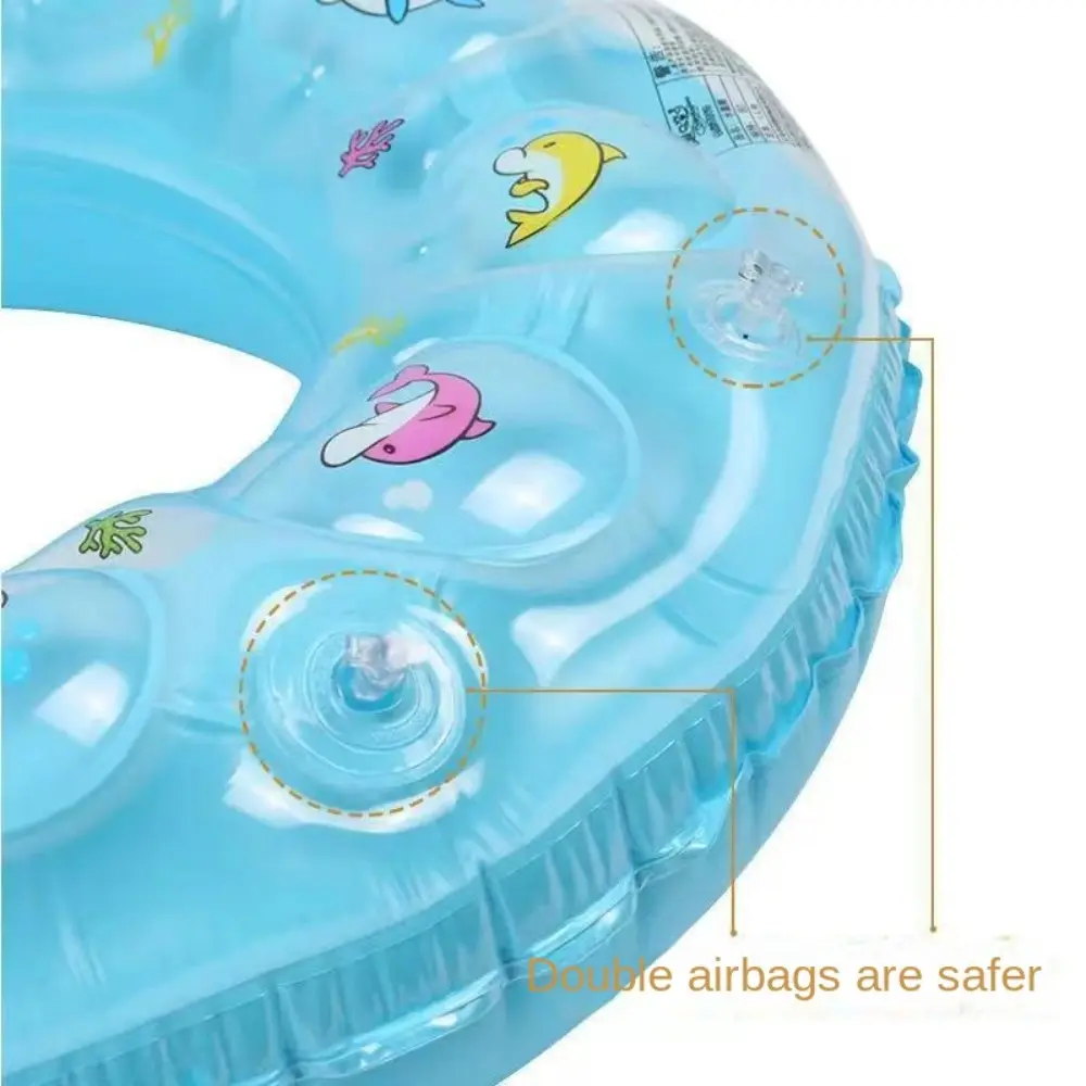 Thickened PVC Double Layer Airbag Swimming Ring Crystal Ring Baby Inflatable Armpit Ring Child Life Preserver Swimming Rings