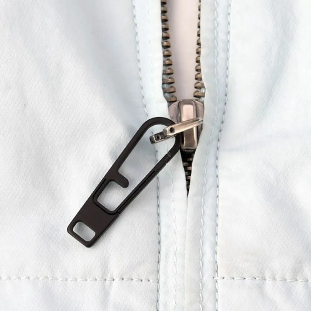 Detachable Titanium Alloy Zipper Head 3 Colors Bag Accessories Spring Hanging Buckle Keychain Mini Outdoor Backpack Buckles Tool