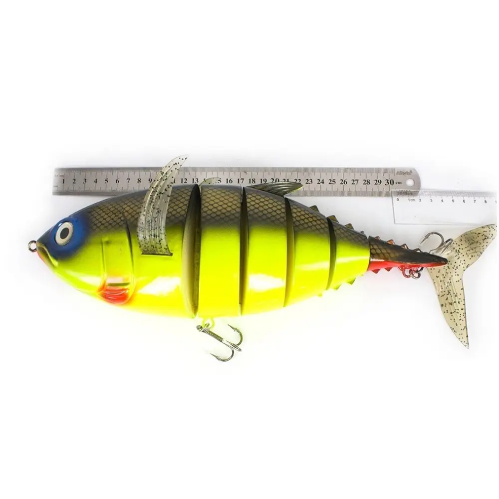 410mm Ultra Large Realistic Hard Sea Fishing Lure Bait Fishing Trolling Fishing Lure Bite Resistant 8-section Tuna Swinning Bait