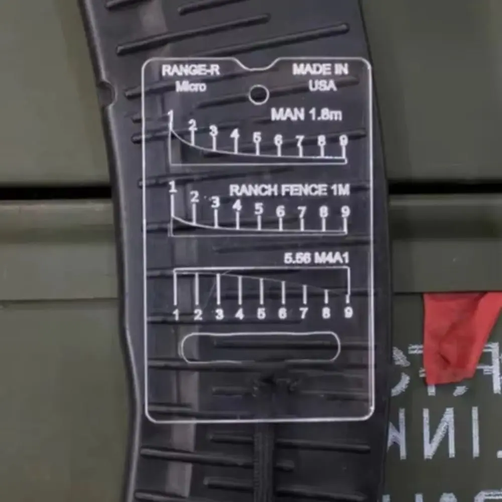 Acrylic Range Finder Card Ruler Range Finder Card Range Field Tool Assist Rangefinder Be Suited To Outdoor Hunting Supplies