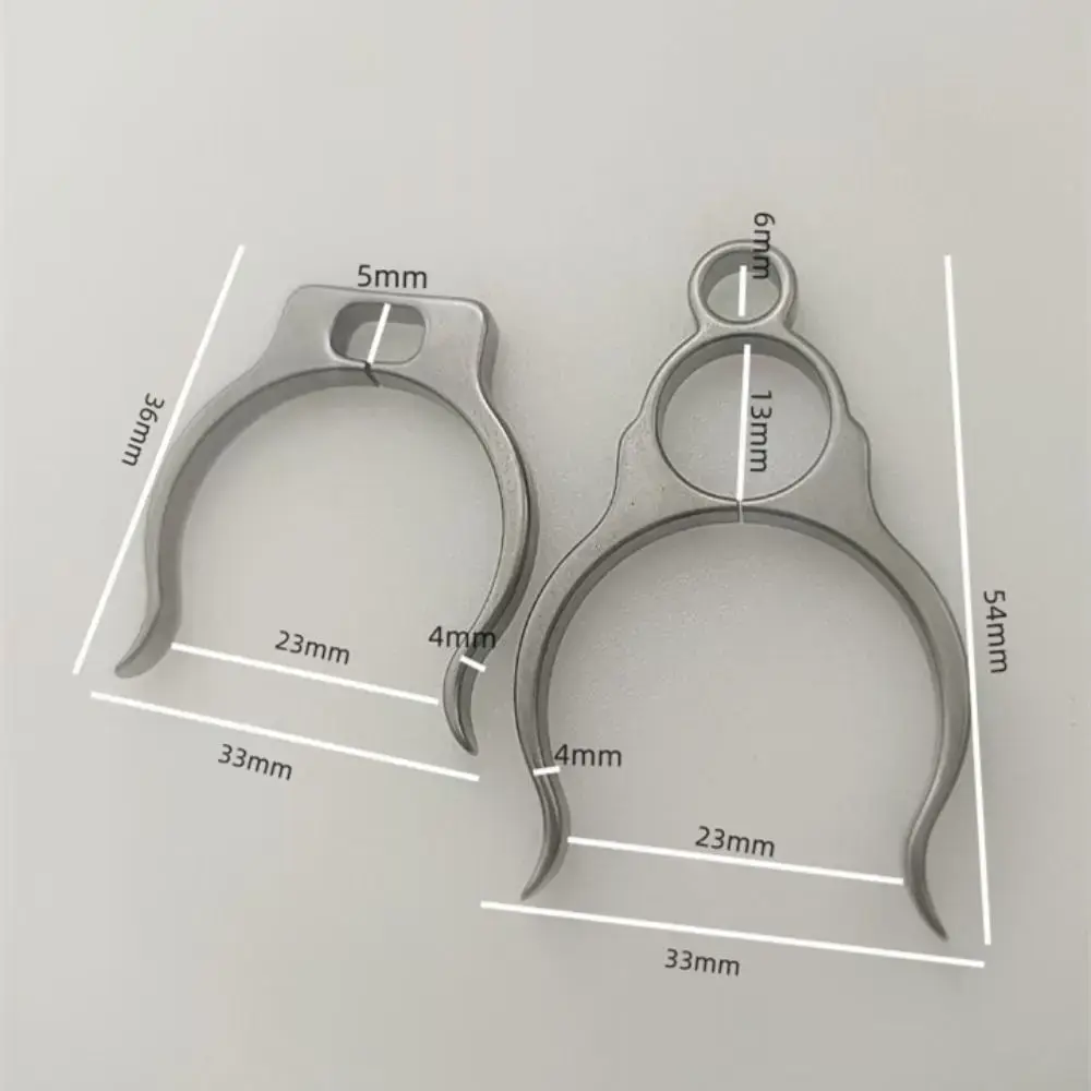 New Light Convenient Titanium Alloy Buckle Durable Grey Outdoor Kettle Hanger Sports Bottle Hook Outdoor Tools